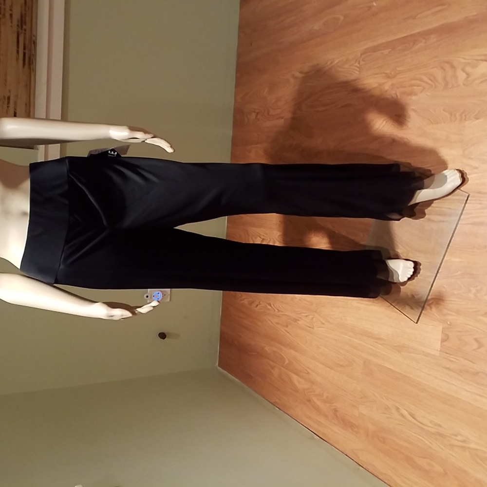 R&M Richards Sheer Lined Elastic Waist Dress Pants Size L